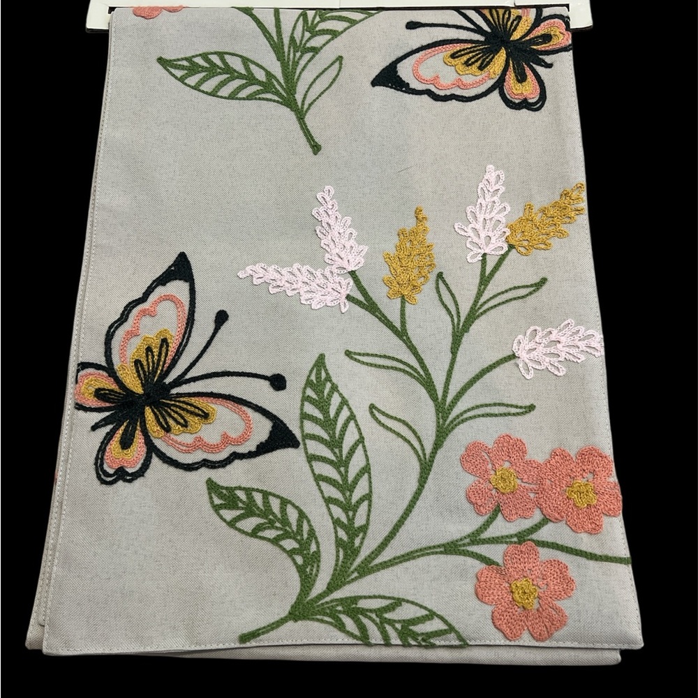 The Spring Shop Embroidered Floral Table Runner - Picture 3 of 5